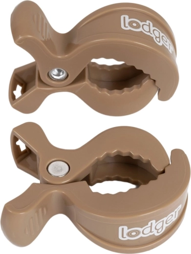 Clips para envoltura Lodger beige - 2 piezas