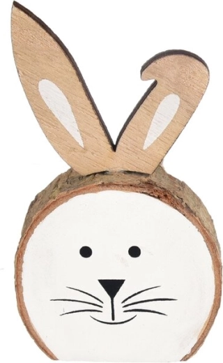 Conejo de madera beige