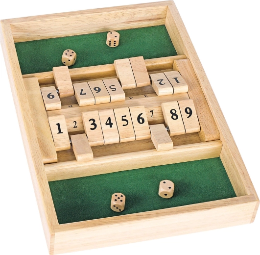 Double shut the box – juego de madera con dados