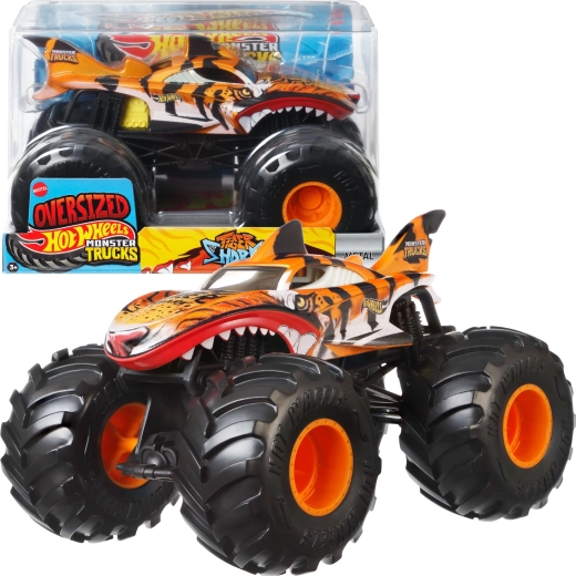 Hot Wheels Monster Trucks Tiger Shark 21 cm - 1 kus