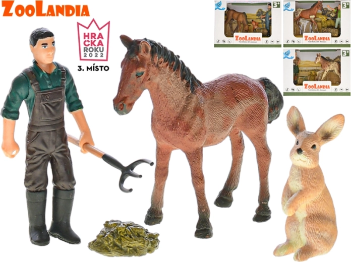Zoolandia granja – set de animales y accesorios (4 variantes)