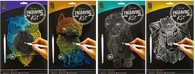 GRAFIX imagen para rascar arcoíris gato