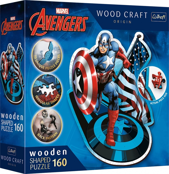 Puzzle de madera MARVEL Heroes de 160 piezas