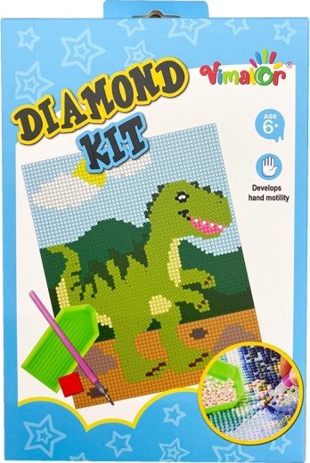Pintura con diamantes BABY Dino – set creativo para niños
