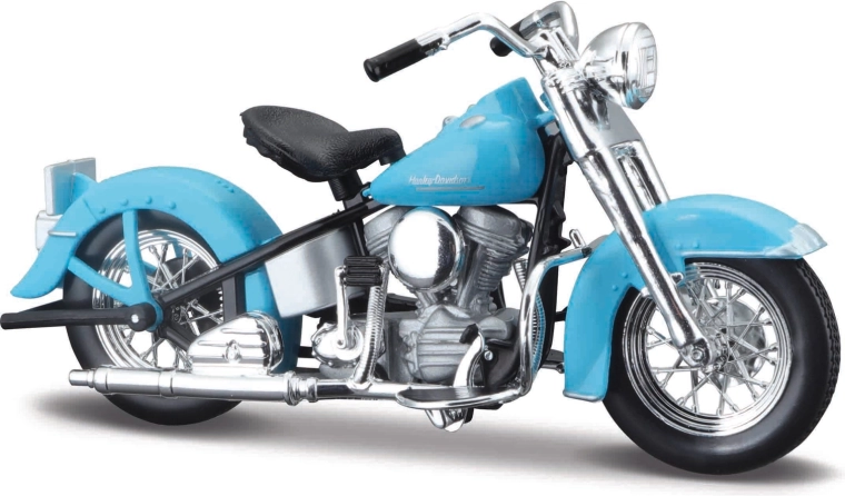 Maisto Harley-Davidson 1953 FL Hydra Glide 1:18 azul claro