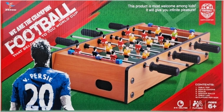 Futbolín de mesa de madera