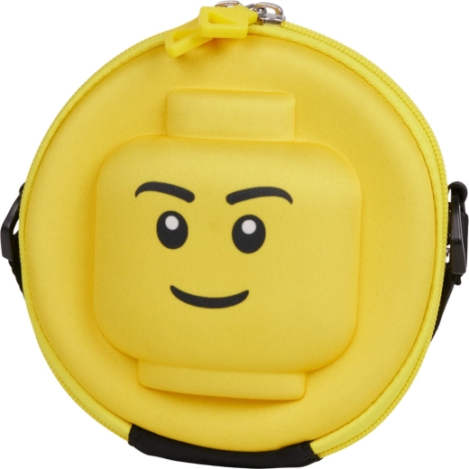 Cabezas de minifiguras de Lego: bolso bandolera redondo 3D