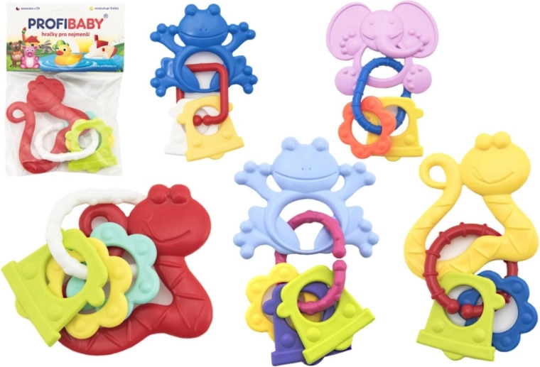 Mordedor Profibaby con animalito y formas - 1 unidad