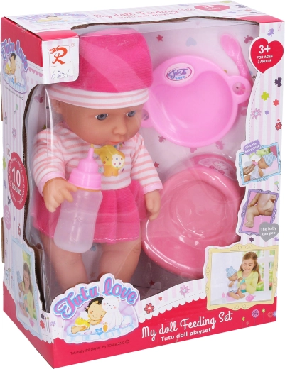 Bebé que hace pipí de 30 cm con sonidos y accesorios
