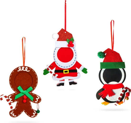 Tres alegres motivos navideños