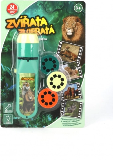 Linterna y proyector de animales para niños