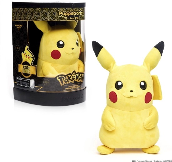 Pokémon Pikachu RealFX Puppetronic marioneta interactiva de peluche
