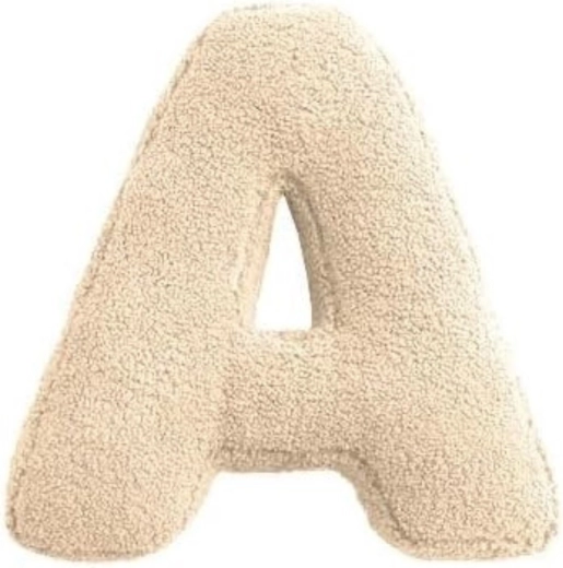 Mealini letra de peluche A en color crema - 1 unidad