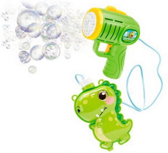 Pistola de pompas con depósito externo Dinosaurio 280 ml