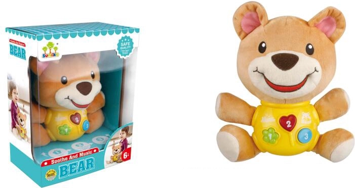 Osito de peluche interactivo con luz y sonidos