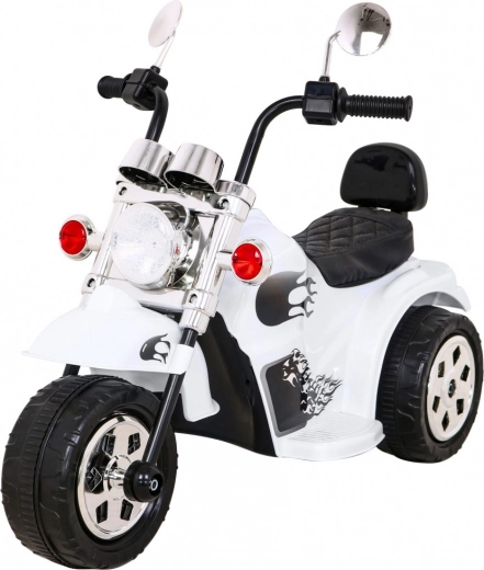 Motocicleta eléctrica infantil Hot Chopper – Blanca