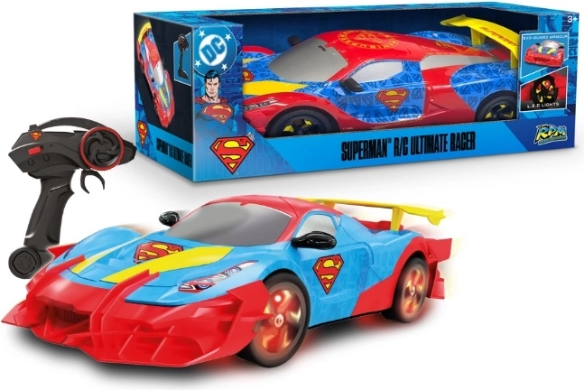 Coche de carreras teledirigido Bladez Superman Metropolis City Racer