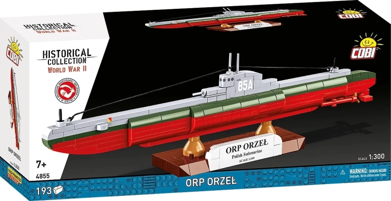 Kit de construcción del submarino ORP ORZEŁ 1:300 – 193 piezas
