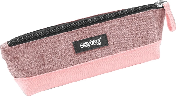 Estuche para material de escritura rosa pastel OXYBAG