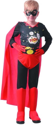 Disfraz de carnaval de héroe de acción M (120–130 cm) - 1 set