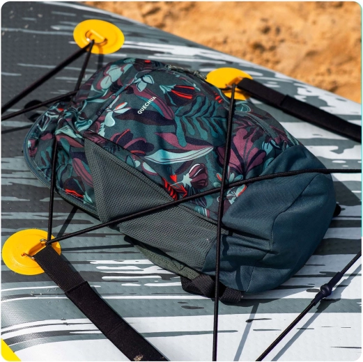 Sujeción práctica del equipo gracias al cargo bungee