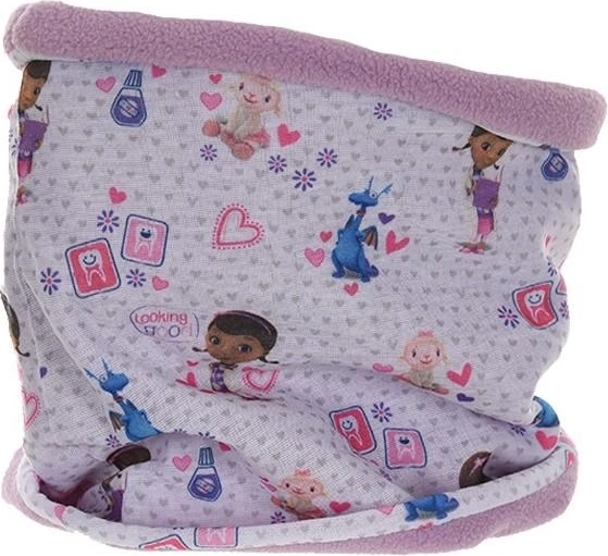 Braga de cuello Doctora con forro polar morado