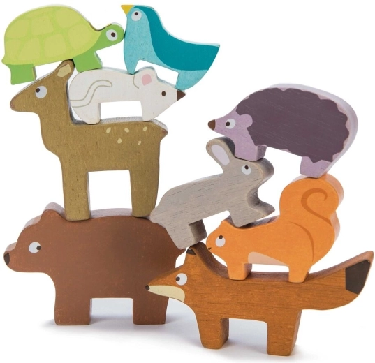 Animalitos del bosque de madera para apilar Le Toy Van