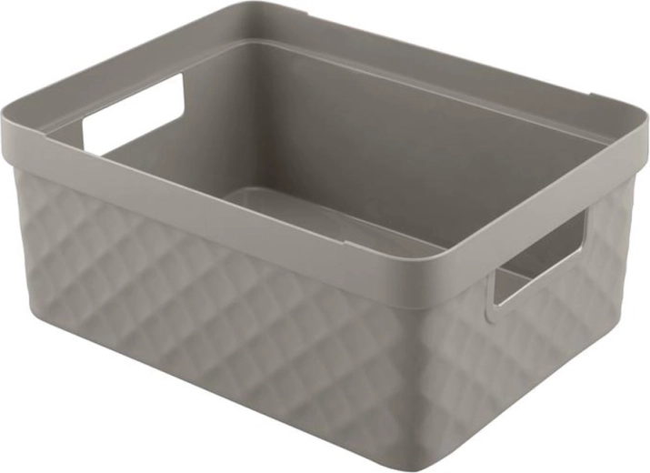 Cesta de plástico HEIDRUN 36 × 27 × 14 cm – mix de colores