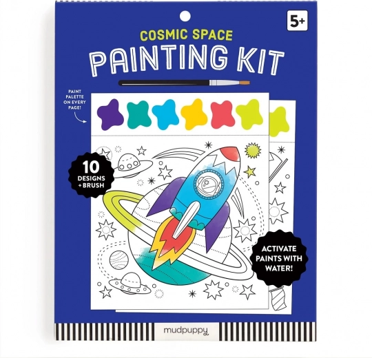 Mudpuppy set de pintura espacial para niños