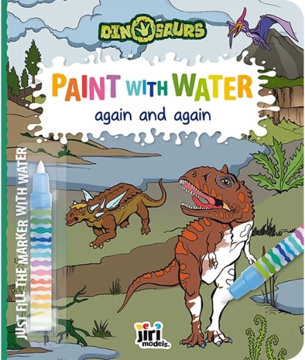 Libros para colorear con agua Dinosaurios