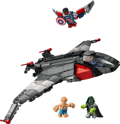 Quinjet de acción con interior abatible