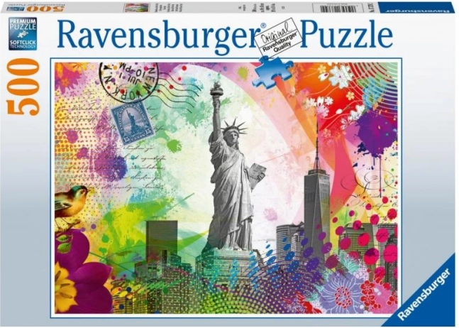 Postal de Nueva York – rompecabezas de 500 piezas Ravensburger