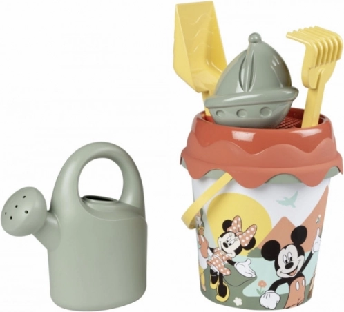 Cubo Smoby con accesorios MICKEY y MINNIE, set ecológico para la arena