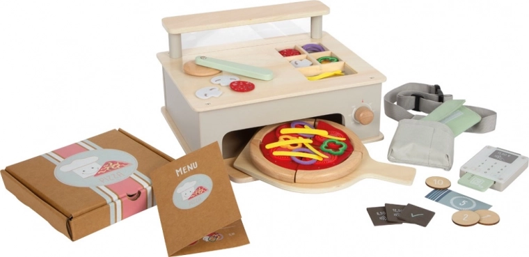Small foot set de pizzería para niños