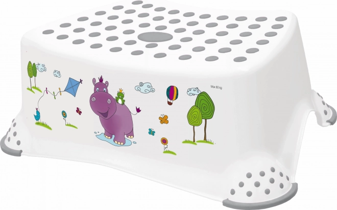 Escalón infantil para lavabo y WC Hippo, blanco