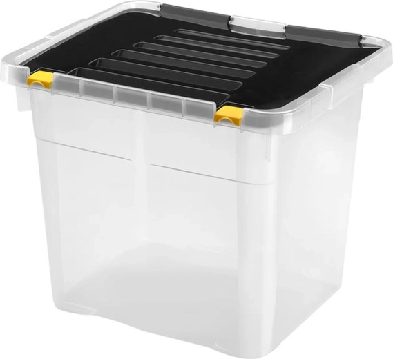 Caja de almacenamiento de plástico con tapa HEIDRUN One 36 l