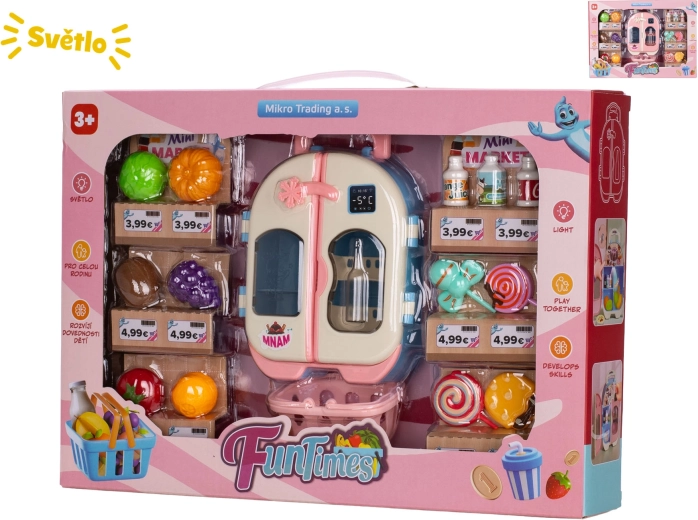 Nevera infantil con efectos de luz 14 cm