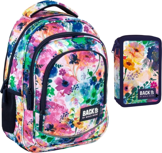 Set a juego 2 en 1: mochila + estuche equipado