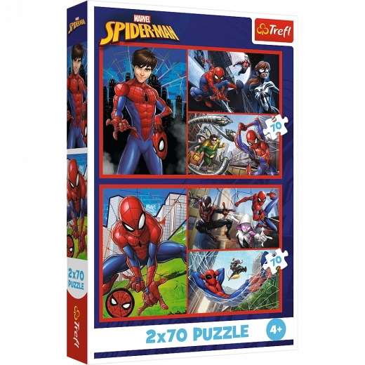 Puzzle 2x70 - Historias arácnidas Disney Marvel Spiderman