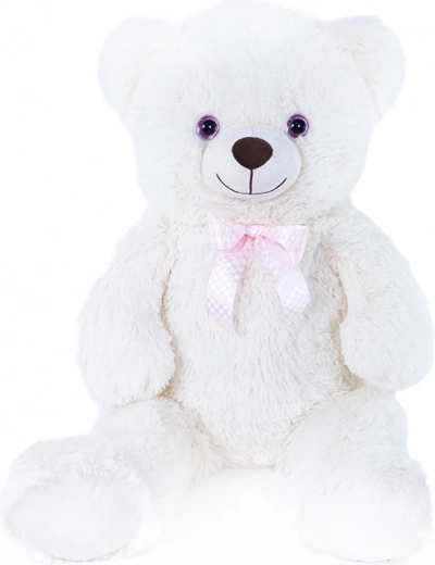 Gran oso de peluche Lily blanco crema de 78 cm