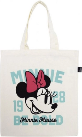 Bolsa de compras de algodón Minnie Mouse 37 × 41 cm