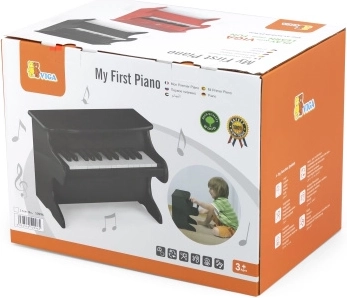 Piano infantil de madera con teclas