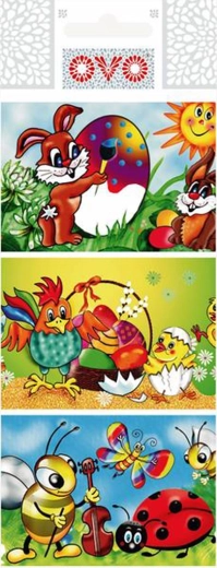 Fundas termorretráctiles para huevos de Pascua con motivos tradicionales
