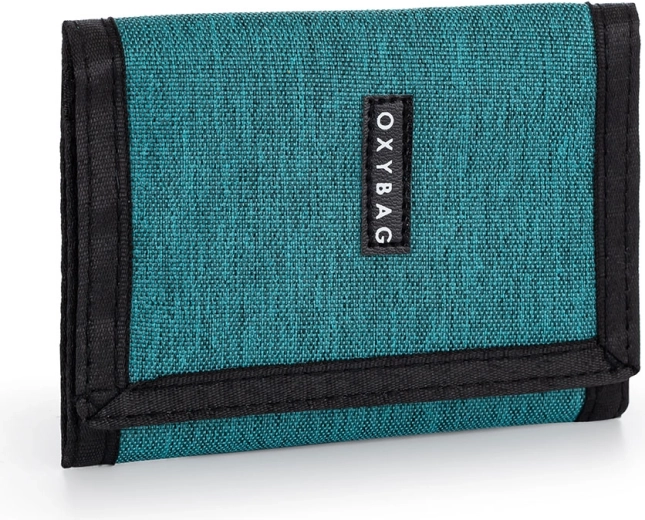 Práctica cartera textil OXY Unicolor verde