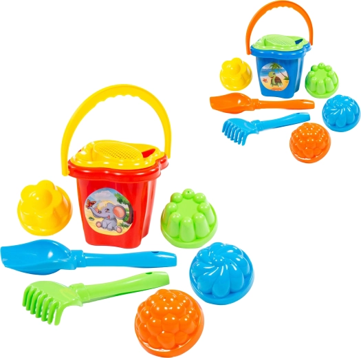 Set para la arena con cubo, 5 piezas