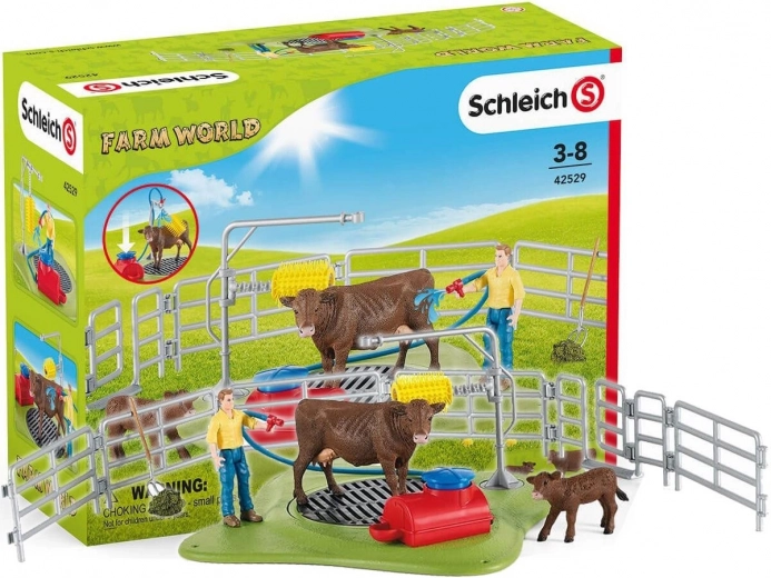 Estación de lavado para vacas SCHLEICH Farm World