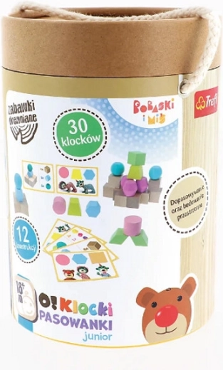 Bloques de madera encajables junior Bobaski i Miś