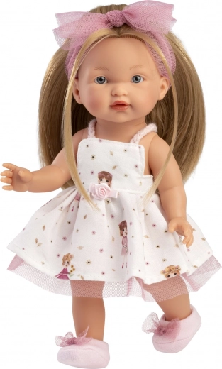Muñeca realista Llorens Valeria con cuerpo totalmente de vinilo - 28 cm