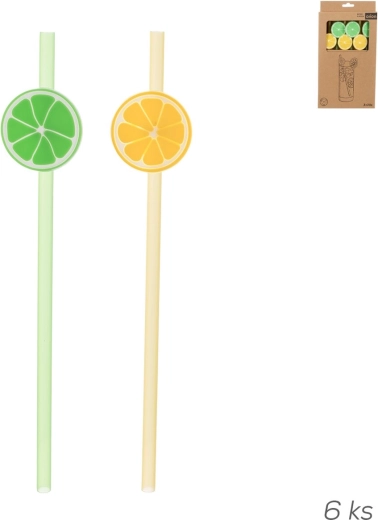 Pajitas reutilizables LIMEPOP, set de 6 uds. mix