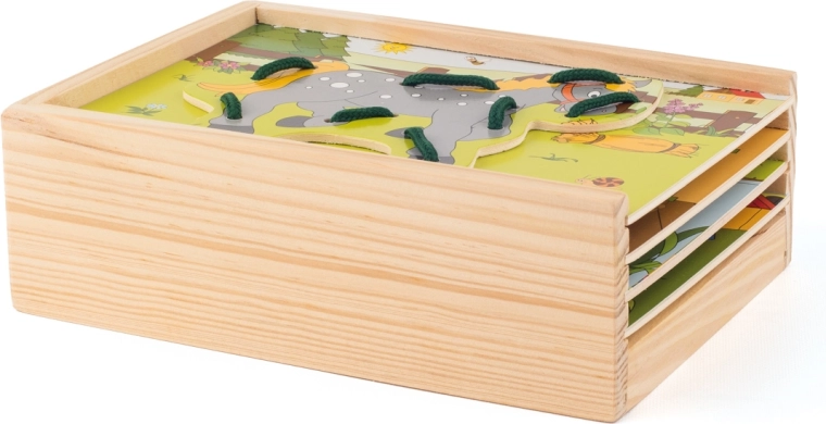 Caja de cosido: animalitos
